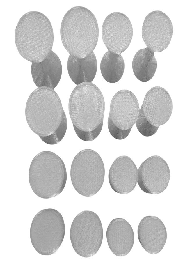 XJPONGC 16PCS Combat Risers for Flying Miniatures, DND Tabletop TRPG Terrain Flight Stands, Raised Platforms,1inch and 1.5inch incoulded 4 Different Heights with Stands and Bases,Crystal White - Image 2